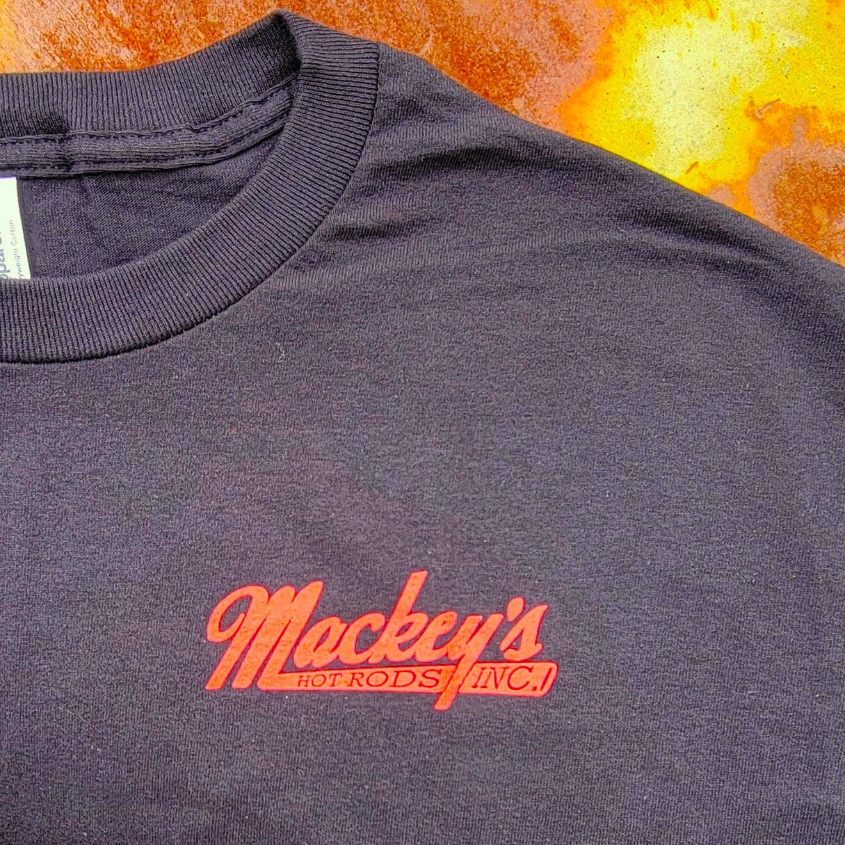 Mackey's Classic Tee in Black and Red