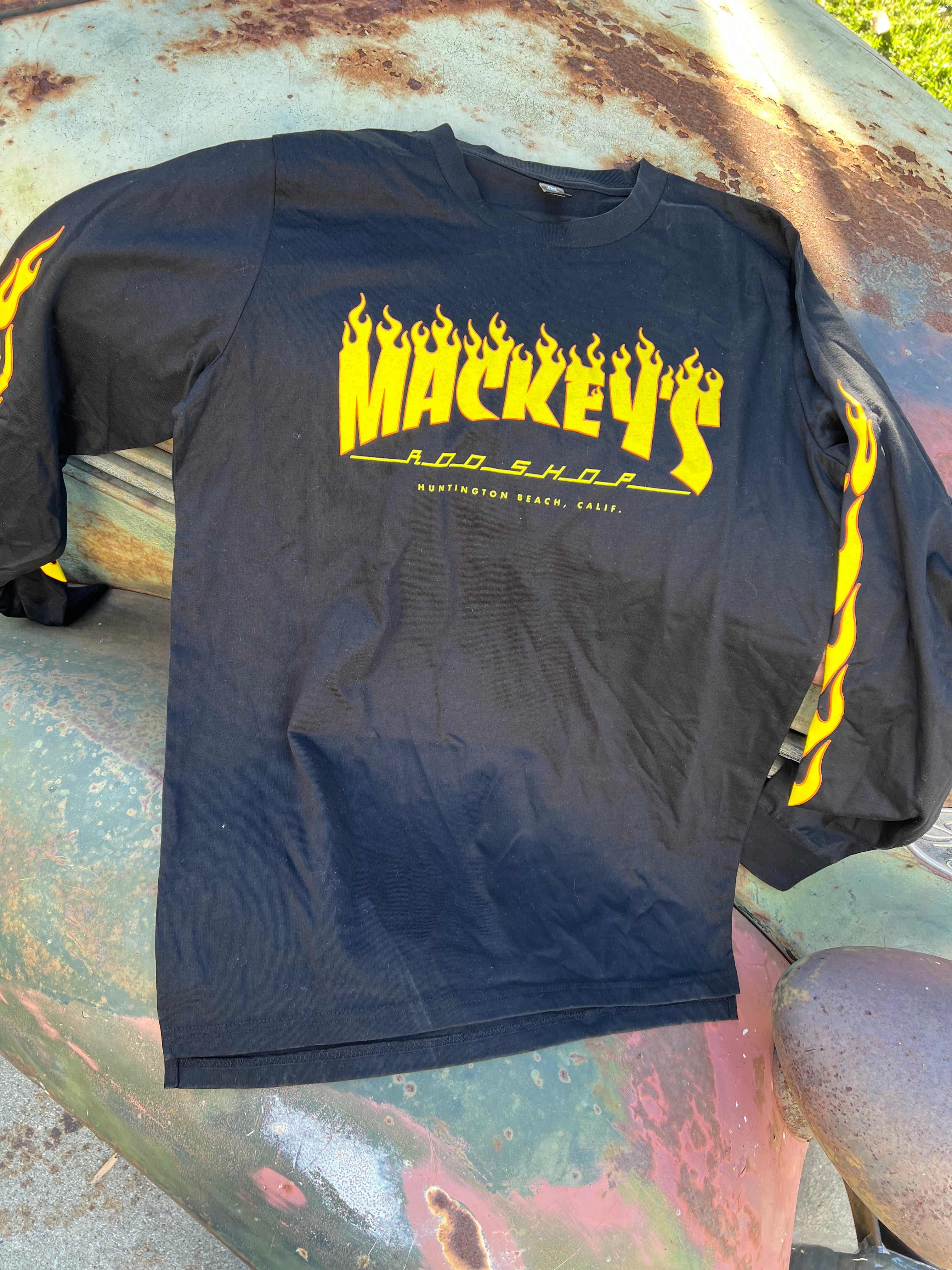 Mackey's Long Sleeve Flames Shirt