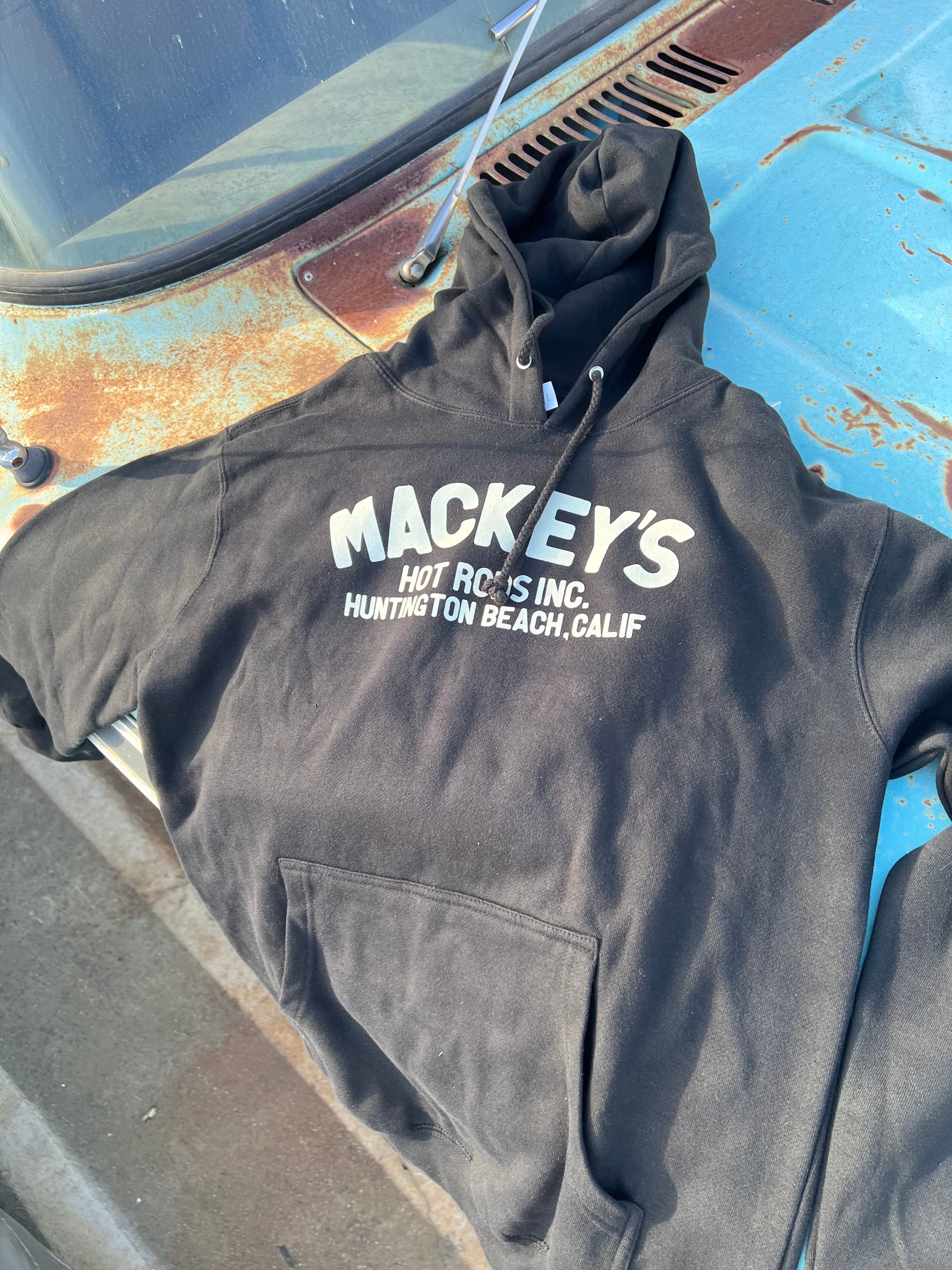 Mackey's Block Letter 1950s Logo Hoodie (Black)