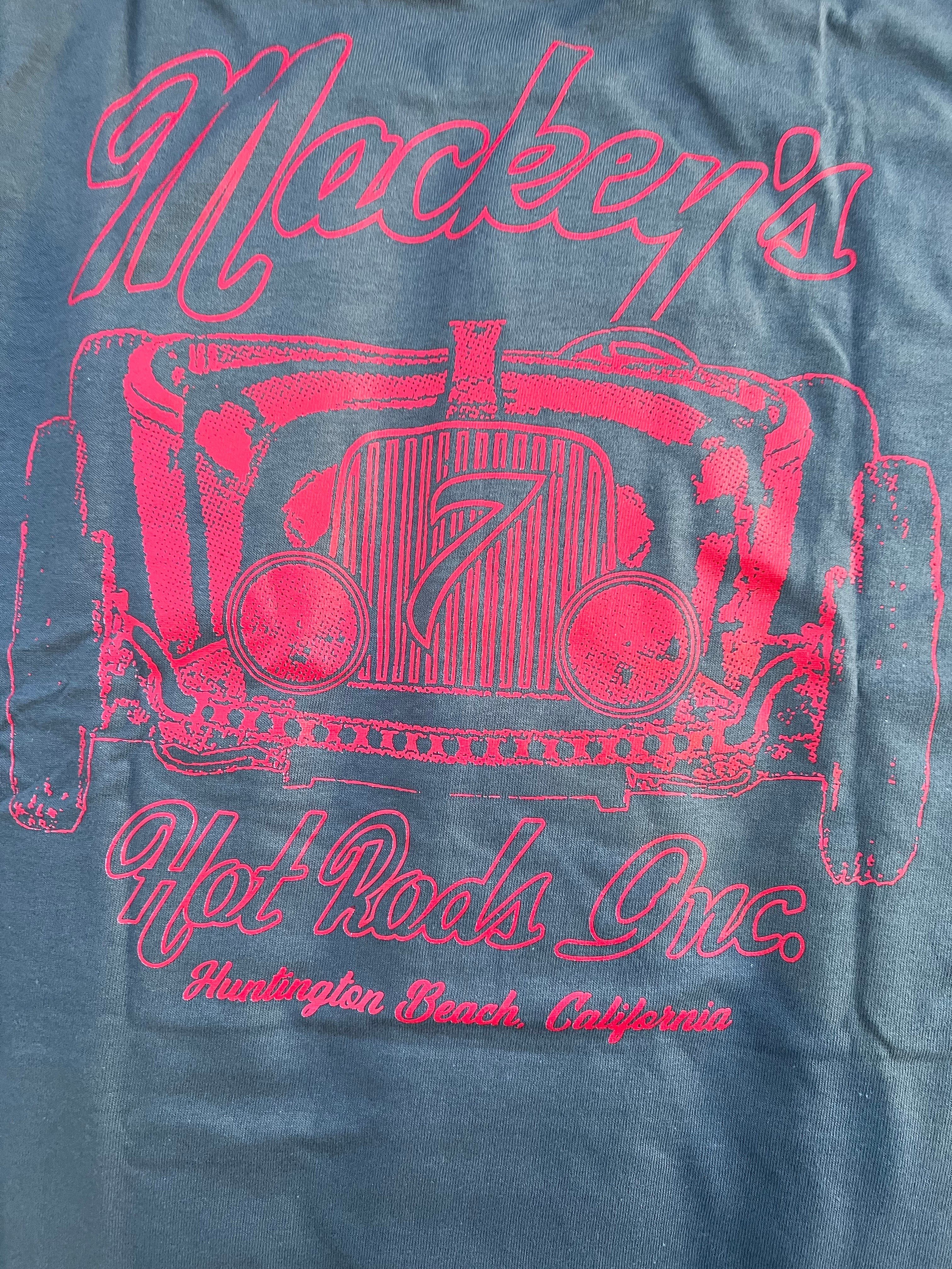 Mackey's Classic Tee in Grey and Red