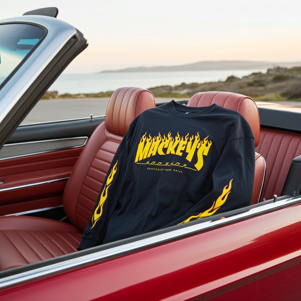 Mackey's Long Sleeve Flames Shirt