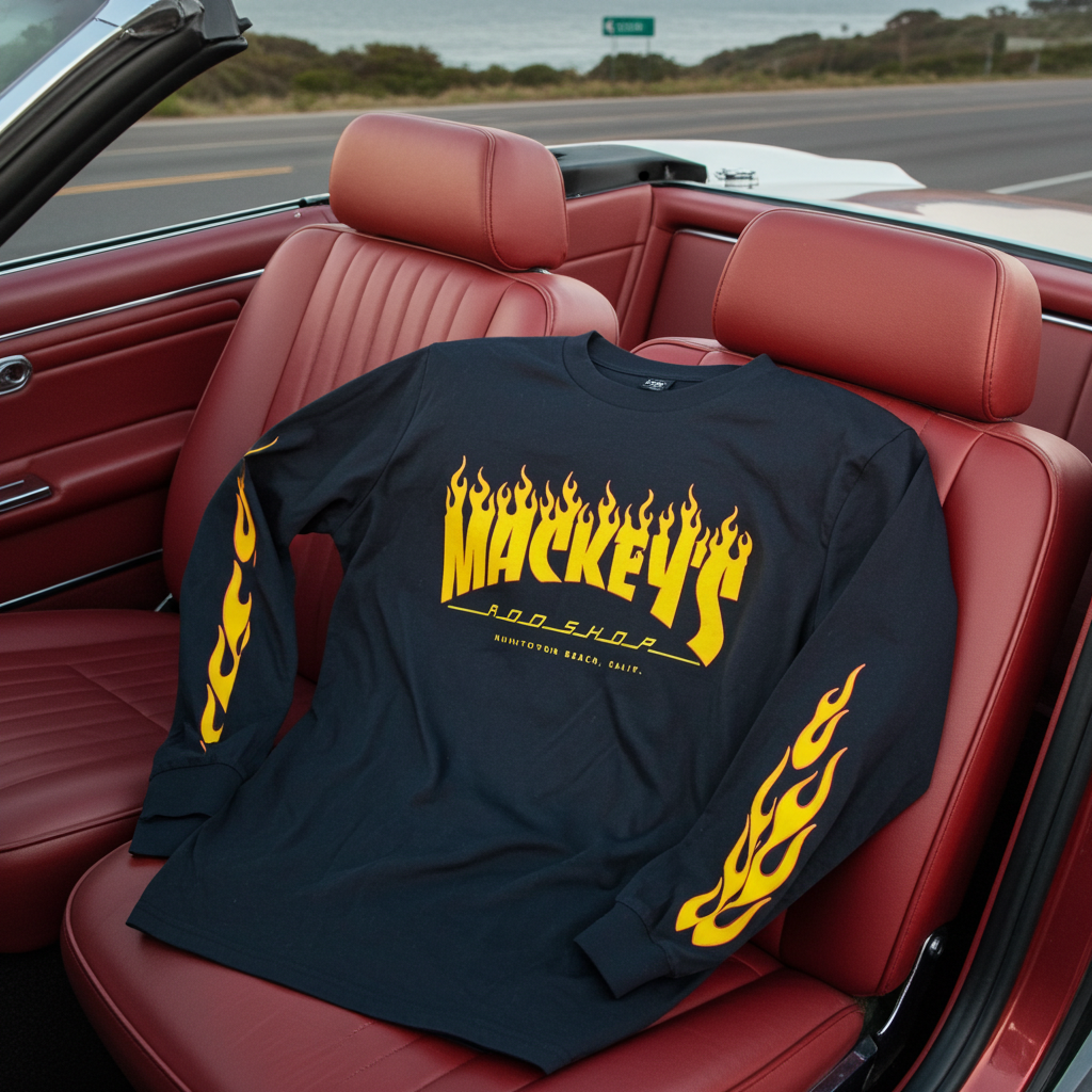Mackey's Long Sleeve Flames Shirt