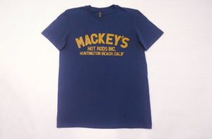 Mackey's Block Letter 1950s Logo Tee (Blue)